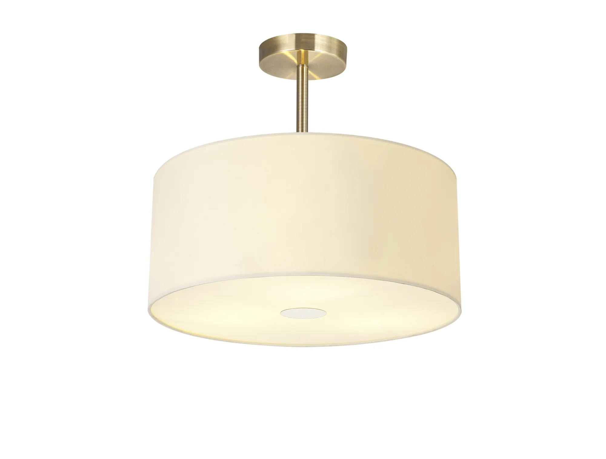 Universal 40cm Frosted Acrylic Diffuser Chrome Centre White D0319  Deco Universal